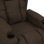 Sillón reclinable de tela marrón oscuro by , Armchairs - Ref: Foro24-339053, Price: 213,55 €, Discount: %