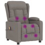 Sillón de masaje reclinable de tela gris taupé von , Elektrische Massagesessel - Ref: Foro24-339066, Preis: 245,92 €, Rabatt: %