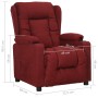 Sillón reclinable de tela rojo tinto von , Sessel - Ref: Foro24-339051, Preis: 228,87 €, Rabatt: %