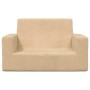 Sofá para niños de 2 plazas de felpa suave color crema by , Baby and Toddler Furniture - Ref: Foro24-341842, Price: 54,57 €, ...
