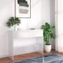 Weißer Konsolentisch aus Holzwerkstoff, 100 x 35 x 76,5 cm von vidaXL, Seitentische - Ref: Foro24-809836, Preis: 67,99 €, Rab...