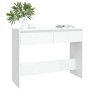 Weißer Konsolentisch aus Holzwerkstoff, 100 x 35 x 76,5 cm von vidaXL, Seitentische - Ref: Foro24-809836, Preis: 69,05 €, Rab...