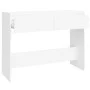 Weißer Konsolentisch aus Holzwerkstoff, 100 x 35 x 76,5 cm von vidaXL, Seitentische - Ref: Foro24-809836, Preis: 67,99 €, Rab...