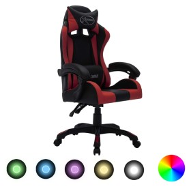Comprar Silla gaming luces LED RGB cuero