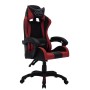 Silla gaming luces LED RGB cuero sintético color vino y negro | Foro24.es | Tu tienda online para hogar, jardín y más Foro24.es