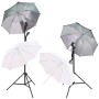 Kit estudio fotográfico softbox, sombrillas, fondo y reflector von , Blitze und Studiobeleuchtung - Ref: Foro24-3067105, Prei...