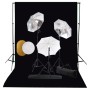 Kit estudio fotográfico lámparas, sombrillas, fondo y reflector | Foro24.es | Tu tienda online para hogar, jardín y más Foro24.es
