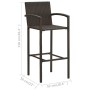 Conjunto de bar para jardín 5 piezas marrón de , Conjuntos de jardín - Ref: Foro24-3067987, Precio: 371,28 €, Descuento: %