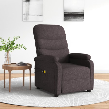 Sillón de masaje eléctrico tela marrón oscuro by , Electric massage chairs - Ref: Foro24-3073699, Price: 245,48 €, Discount: %