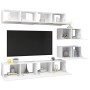 Set de muebles de salón TV 6 piezas madera de ingeniería blanco von , TV-Möbel - Ref: Foro24-3078726, Preis: 244,32 €, Rabatt: %