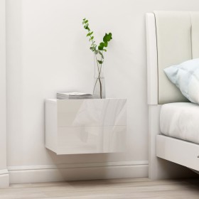 Mesitas noche 2 uds contrachapada blanco brillo 40x30x30 cm de , Mesitas de noche - Ref: Foro24-801066, Precio: 88,52 €, Desc...