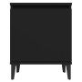 Mesitas de noche con patas de metal negro 40x30x50 cm by , Nightstands - Ref: Foro24-805835, Price: 44,95 €, Discount: %