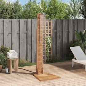 Ducha de jardín madera maciza de teca 70x75x204 cm de , Accesorios para piscinas y spa - Ref: Foro24-44667, Precio: 250,28 €,...
