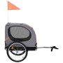 Remolque de bicicleta para mascotas naranja y gris | Foro24.es | Tu tienda online para hogar, jardín y más Foro24.es