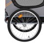 Remolque de bicicleta para mascotas naranja y gris | Foro24.es | Tu tienda online para hogar, jardín y más Foro24.es
