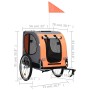 Remolque de bicicleta para mascotas naranja y gris | Foro24.es | Tu tienda online para hogar, jardín y más Foro24.es