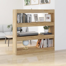 Estantería/divisor espacios color roble Sonoma 100x30x103 cm by , Bookcases and shelves - Ref: Foro24-811748, Price: 66,01 €,...