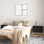 Armarios de pared 2 uds madera maciza pino negro 60x30x35 cm by , Shelves and shelves - Ref: Foro24-813454, Price: 99,01 €, D...