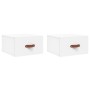 Mesitas de noche de pared 2 uds blanco 35x35x20 cm | Foro24.es | Tu tienda online para hogar, jardín y más Foro24.es