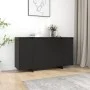 Schwarzes Sperrholz-Sideboard 135x41x75 cm von vidaXL, Sideboards - Ref: Foro24-809594, Preis: 162,99 €, Rabatt: %