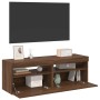Muebles de TV con luces LED 2 uds marrón roble 60x35x40 cm | Foro24.es | Tu tienda online para hogar, jardín y más Foro24.es