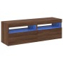 Muebles de TV con luces LED 2 uds marrón roble 60x35x40 cm | Foro24.es | Tu tienda online para hogar, jardín y más Foro24.es