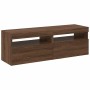 Muebles de TV con luces LED 2 uds marrón roble 60x35x40 cm | Foro24.es | Tu tienda online para hogar, jardín y más Foro24.es
