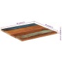 Tablero mesa cuadrada madera reciclada maciza 70x70 cm 25-27 mm by , Table tops - Ref: Foro24-286059, Price: 114,45 €, Discou...