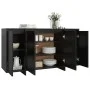 Schwarzes Sperrholz-Sideboard 135x41x75 cm von vidaXL, Sideboards - Ref: Foro24-809594, Preis: 162,99 €, Rabatt: %