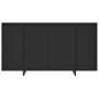 Aparador de madera contrachapada negro 135x41x75 cm de vidaXL, Aparadores - Ref: Foro24-809594, Precio: 173,94 €, Descuento: %