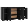 Aparador de madera contrachapada negro 135x41x75 cm de vidaXL, Aparadores - Ref: Foro24-809594, Precio: 173,94 €, Descuento: %