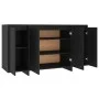 Aparador de madera contrachapada negro 135x41x75 cm de vidaXL, Aparadores - Ref: Foro24-809594, Precio: 162,89 €, Descuento: %
