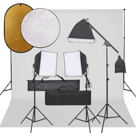 Kit de estudio fotográfico con set de luces, fondo y reflector von , Blitze und Studiobeleuchtung - Ref: Foro24-3094690, Prei...