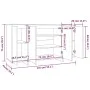 Aparador de madera contrachapada negro 135x41x75 cm de vidaXL, Aparadores - Ref: Foro24-809594, Precio: 162,89 €, Descuento: %