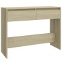 Konsolentisch aus Sonoma-Eichenholzwerkstoff, 100 x 35 x 76,5 cm von vidaXL, Seitentische - Ref: Foro24-809839, Preis: 62,18 ...
