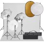 Kit de estudio fotográfico con set de luces, fondo y reflector | Foro24.es | Tu tienda online para hogar, jardín y más Foro24.es