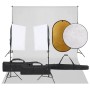 Kit de estudio fotográfico con set de luces, fondo y reflector by , Flashes and studio lighting - Ref: Foro24-3094760, Price:...