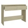 Sonoma oak engineered wood console table 100x35x76.5 cm by vidaXL, Side tables - Ref: Foro24-809839, Price: 61,38 €, Discount: %