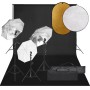 Kit de estudio fotográfico con set de luces, fondo y reflector | Foro24.es | Tu tienda online para hogar, jardín y más Foro24.es