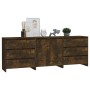 Aparador de 3 piezas madera manufacturada color roble ahumado von , Sideboards - Ref: Foro24-3098070, Preis: 243,15 €, Rabatt...