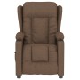 Sillón reclinable eléctrico de tela marrón by , Armchairs - Ref: Foro24-3098781, Price: 256,35 €, Discount: %