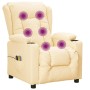 Sillón de masaje eléctrico cuero sintético crema | Foro24.es | Tu tienda online para hogar, jardín y más Foro24.es