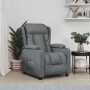 Sillón reclinable eléctrico de cuero sintético gris | Foro24.es | Tu tienda online para hogar, jardín y más Foro24.es