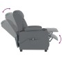 Sillón reclinable eléctrico de cuero sintético gris | Foro24.es | Tu tienda online para hogar, jardín y más Foro24.es