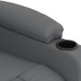 Sillón reclinable eléctrico de cuero sintético gris | Foro24.es | Tu tienda online para hogar, jardín y más Foro24.es
