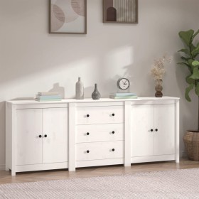 Aparador de madera maciza de pino blanco 210x35x80 cm von , Sideboards - Ref: Foro24-3114070, Preis: 317,54 €, Rabatt: %