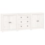 Aparador de madera maciza de pino blanco 210x35x80 cm von , Sideboards - Ref: Foro24-3114070, Preis: 317,54 €, Rabatt: %