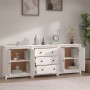 Aparador de madera maciza de pino blanco 210x35x80 cm von , Sideboards - Ref: Foro24-3114070, Preis: 317,54 €, Rabatt: %