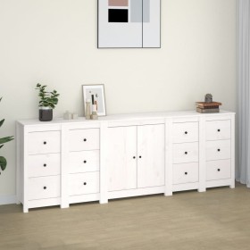 Aparador de madera maciza de pino blanco 230 x 35 x 80 cm von , Sideboards - Ref: Foro24-3114085, Preis: 392,75 €, Rabatt: -5%%