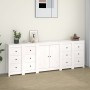 Aparador de madera maciza de pino blanco 230 x 35 x 80 cm by , Sideboards - Ref: Foro24-3114085, Price: 394,30 €, Discount: %